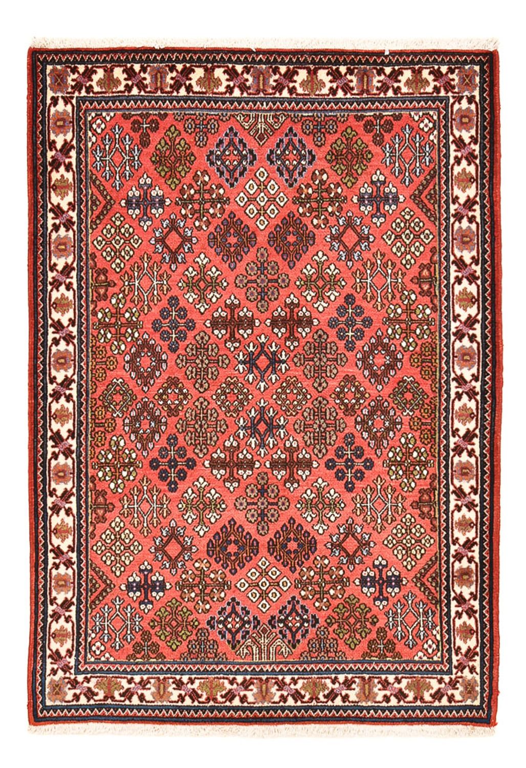 Tapis persan - Nomadic - 161 x 111 cm - rouge clair