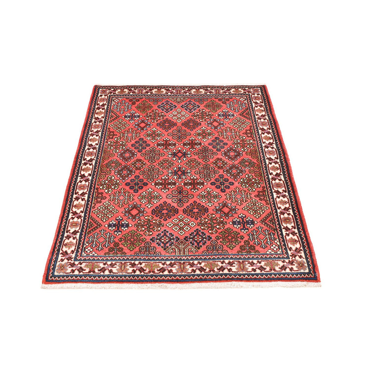 Tapis persan - Nomadic - 161 x 111 cm - rouge clair