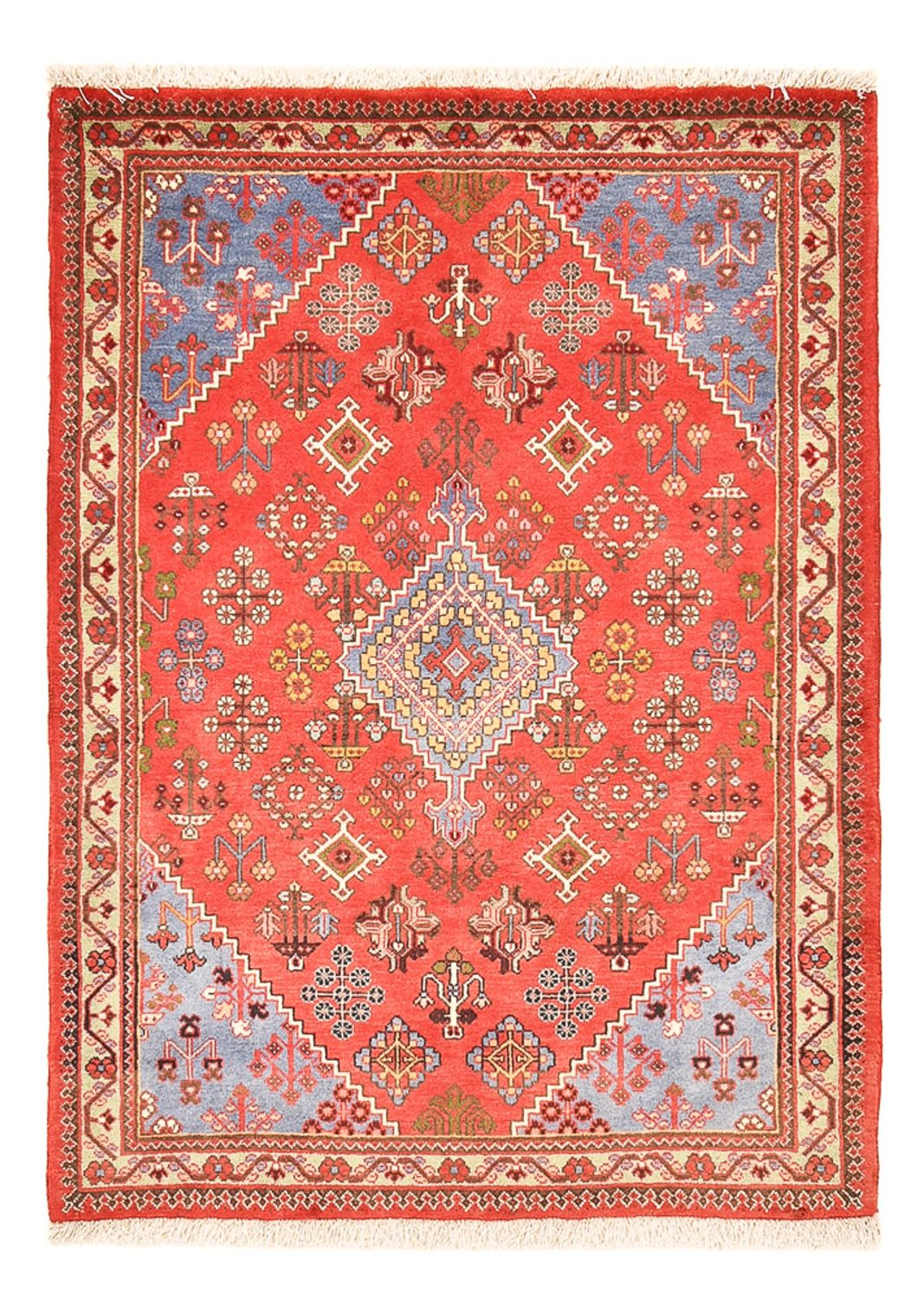 Tapis persan - Nomadic - 160 x 111 cm - rouge