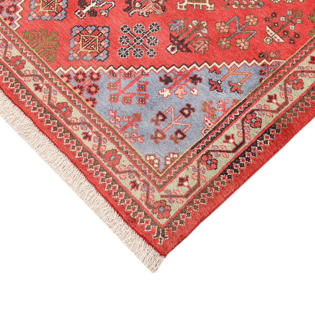 Tapis persan - Nomadic - 160 x 111 cm - rouge