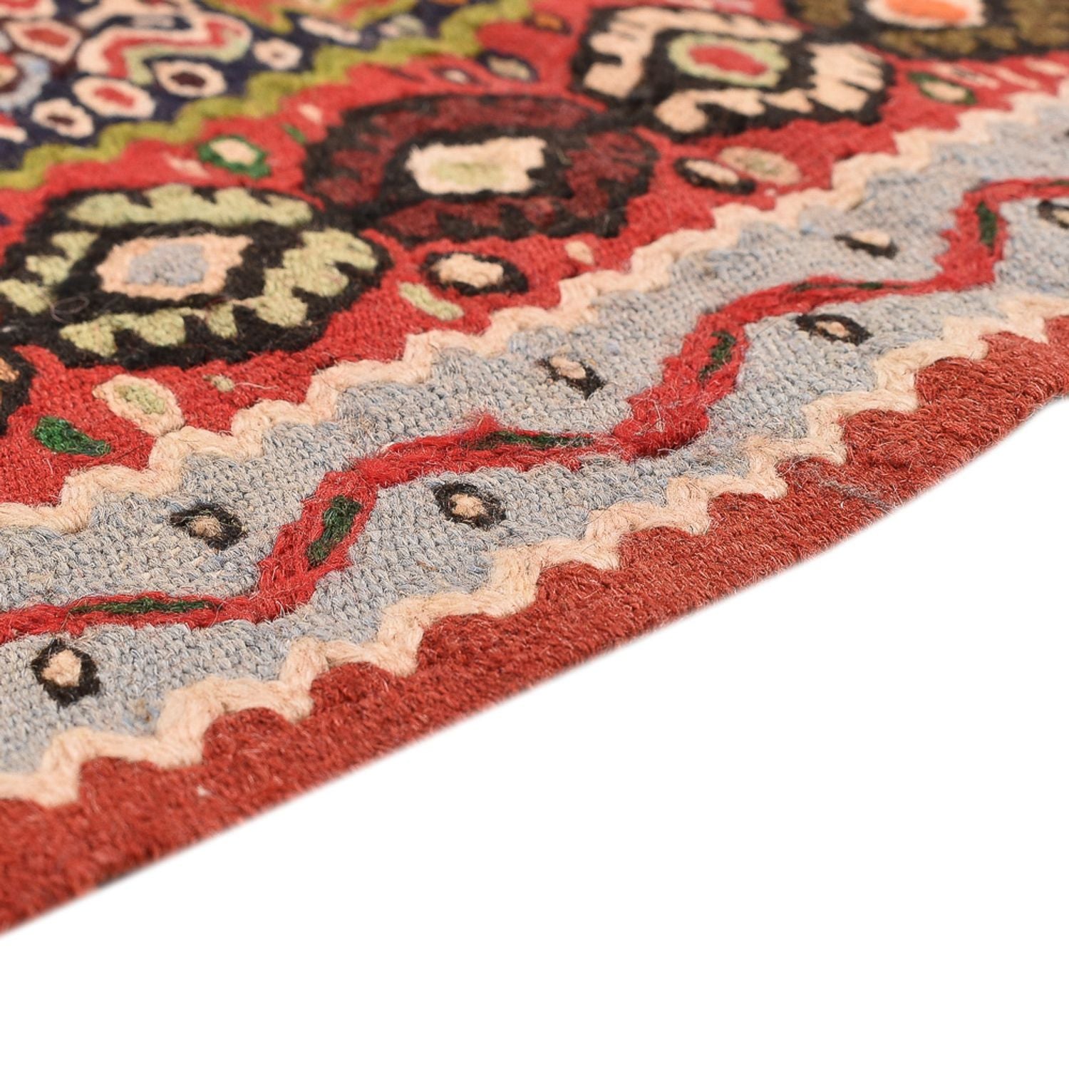 Tapis Kelim - Oriental - 150 x 118 cm - terracotta
