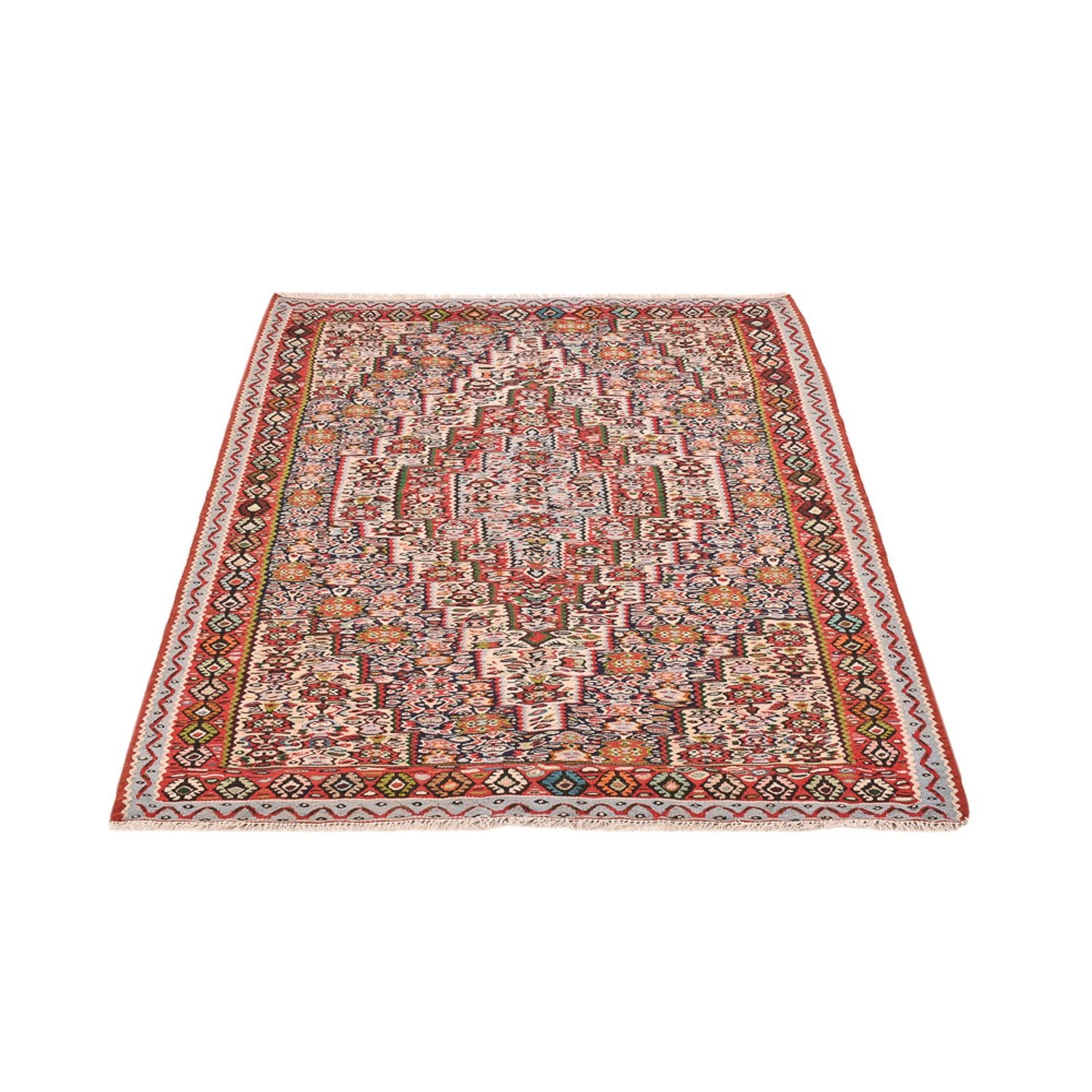 Tapis Kelim - Oriental - 150 x 118 cm - terracotta