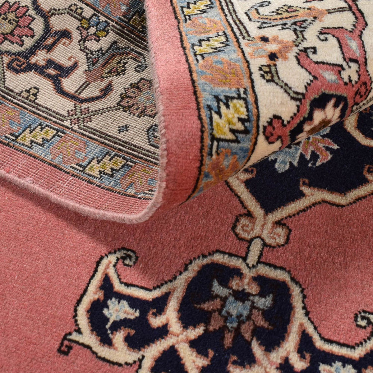 Tapis persan - Nomadic - 216 x 134 cm - rouge clair