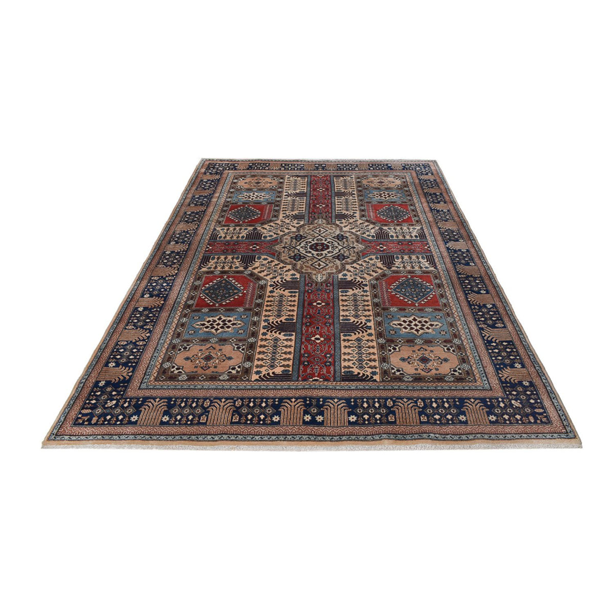 Tapis persan - Nomadic - 290 x 200 cm - rouge foncé