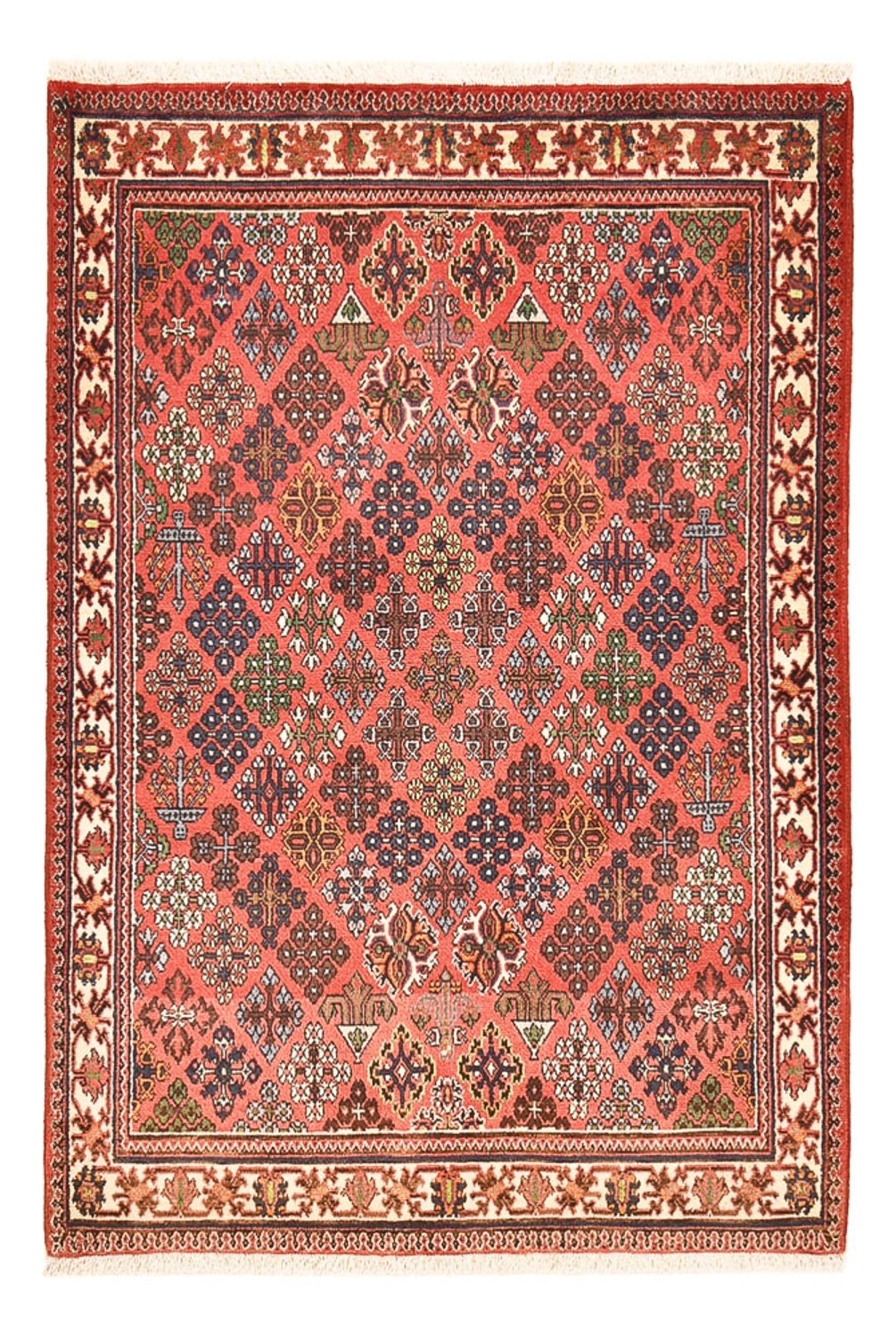 Tapis persan - Nomadic - 159 x 112 cm - rouge clair