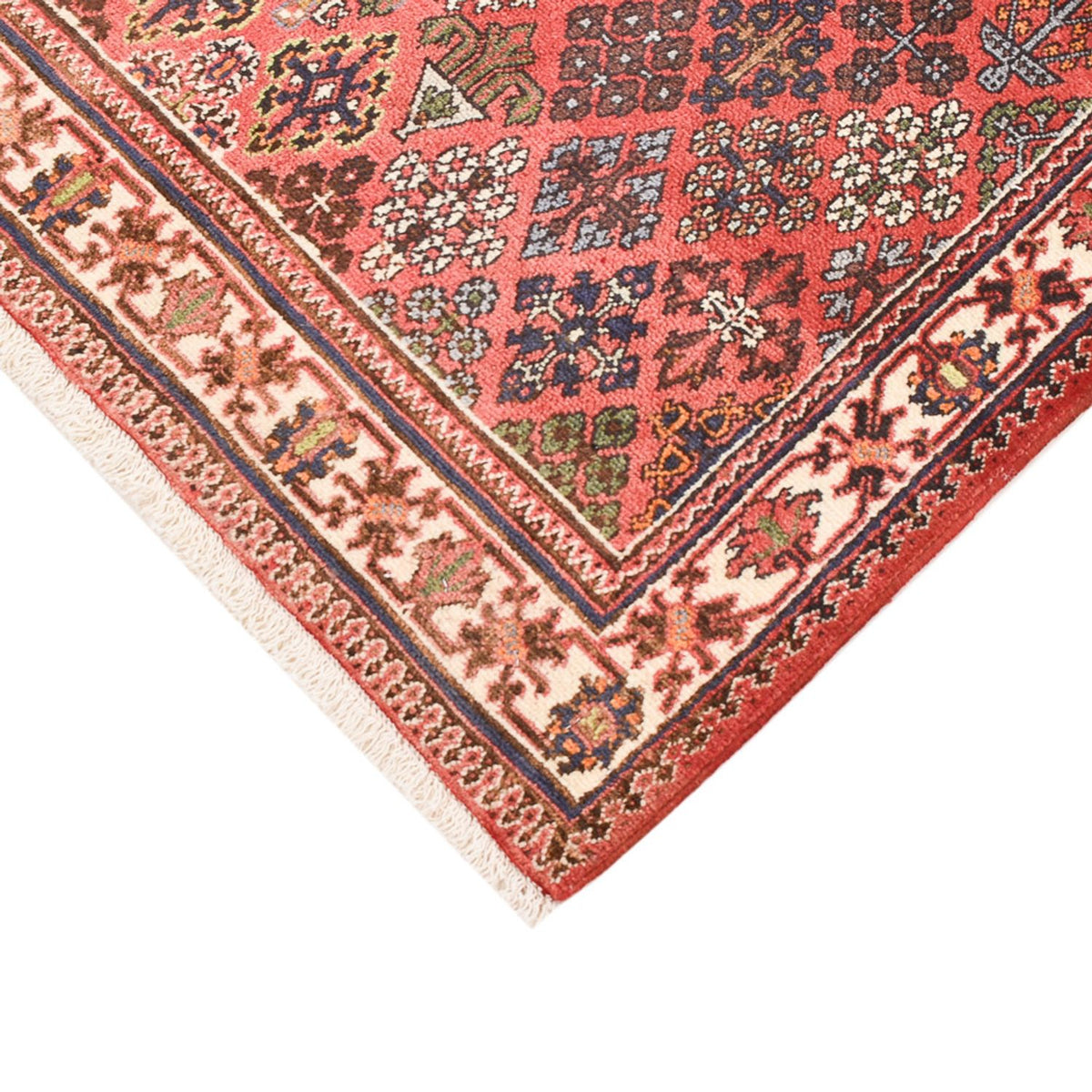 Tapis persan - Nomadic - 159 x 112 cm - rouge clair