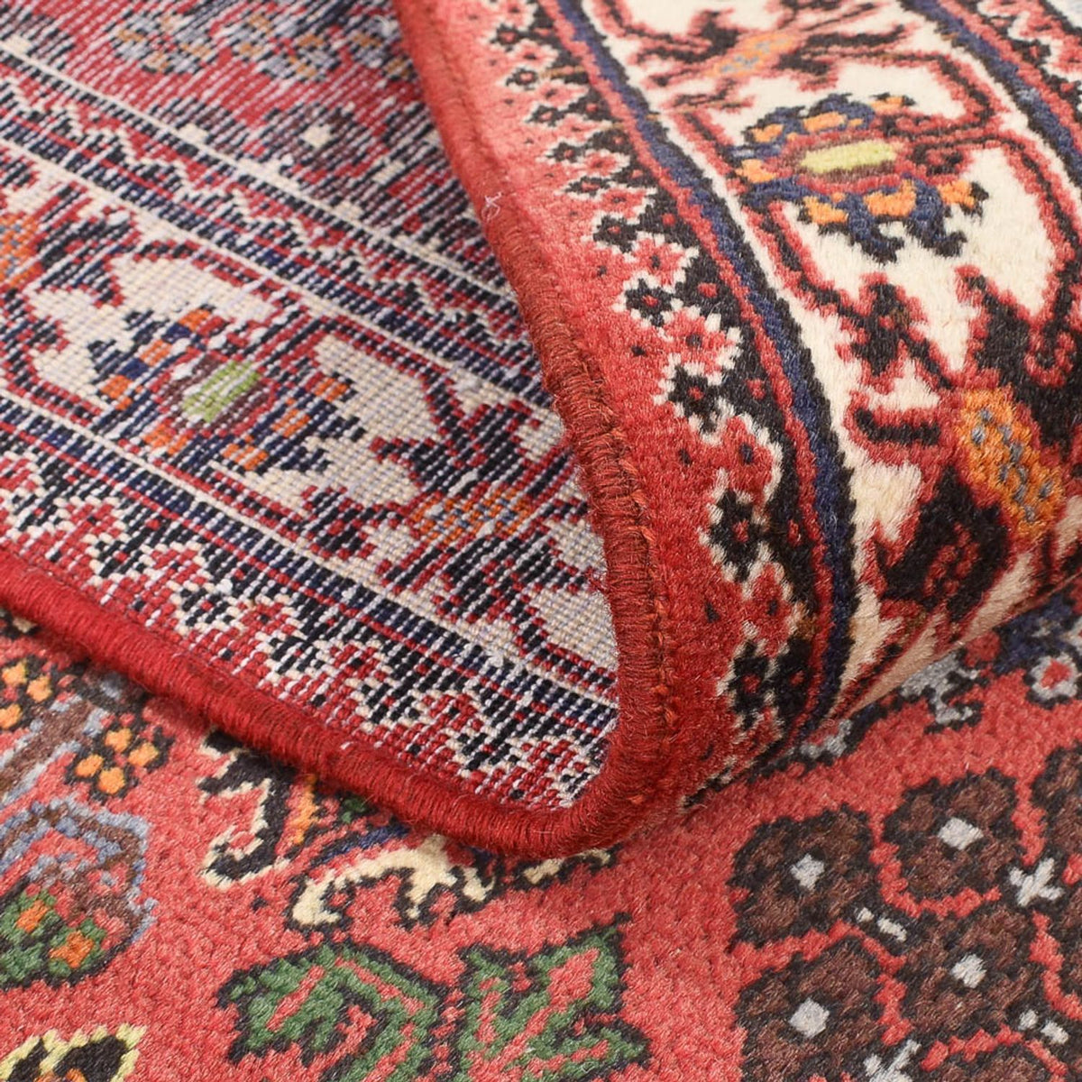 Tapis persan - Nomadic - 159 x 112 cm - rouge clair