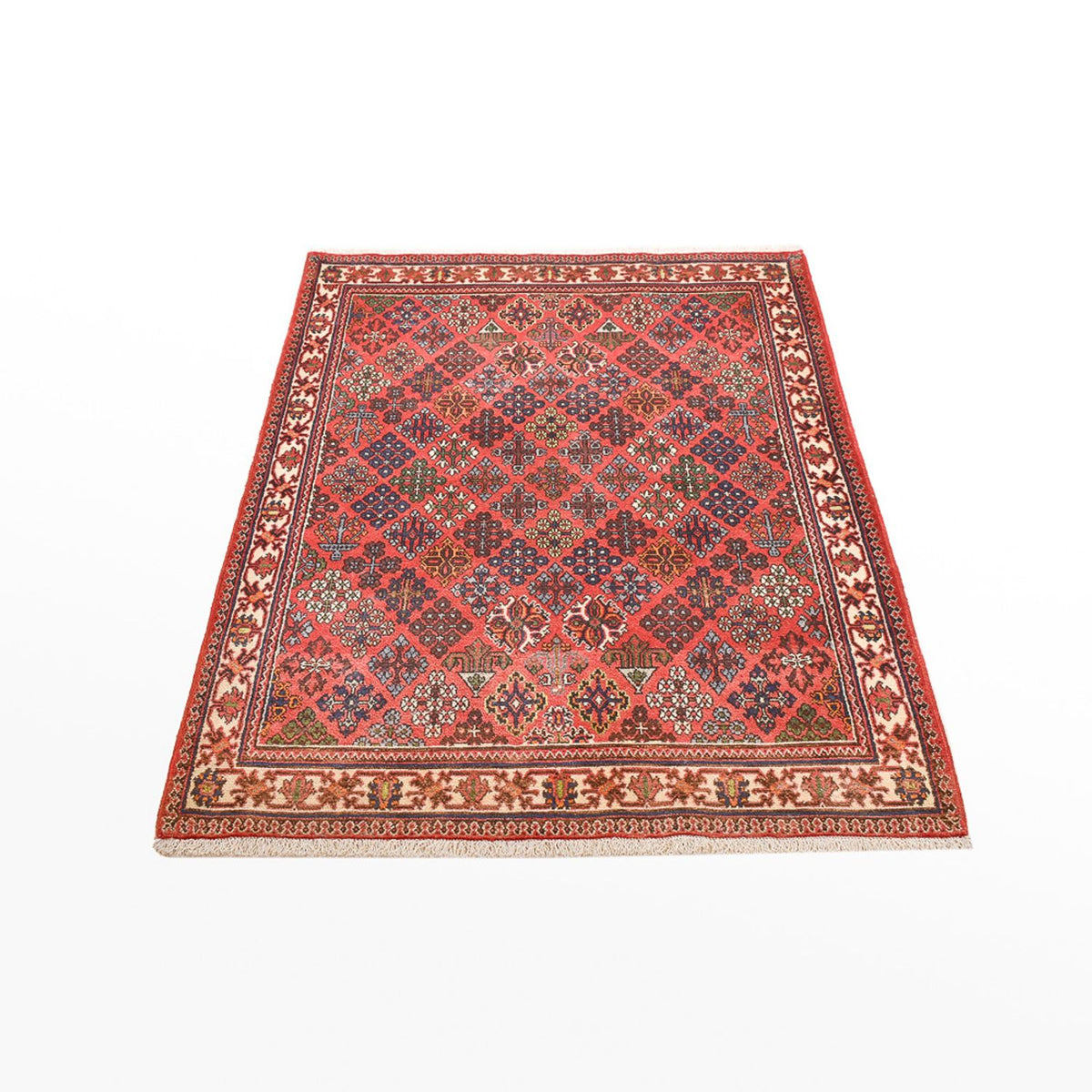 Tapis persan - Nomadic - 159 x 112 cm - rouge clair