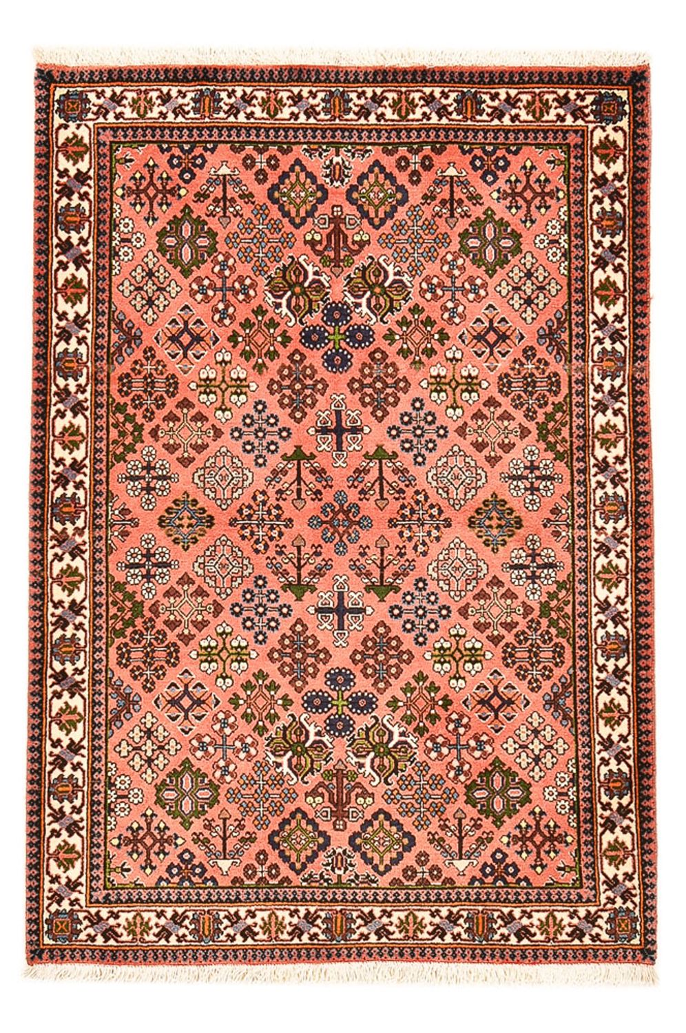 Tapis persan - Nomadic - 154 x 106 cm - rouge clair