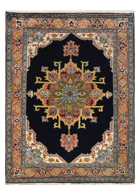 Tapis persan - Nomadic - 206 x 150 cm - bleu foncé