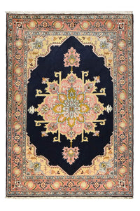 Tapis persan - Nomadic - 218 x 150 cm - bleu foncé