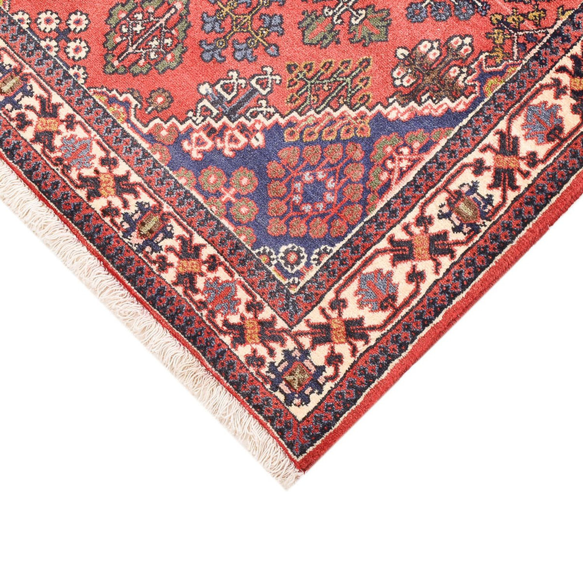 Tapis persan - Nomadic - 165 x 110 cm - rouge clair