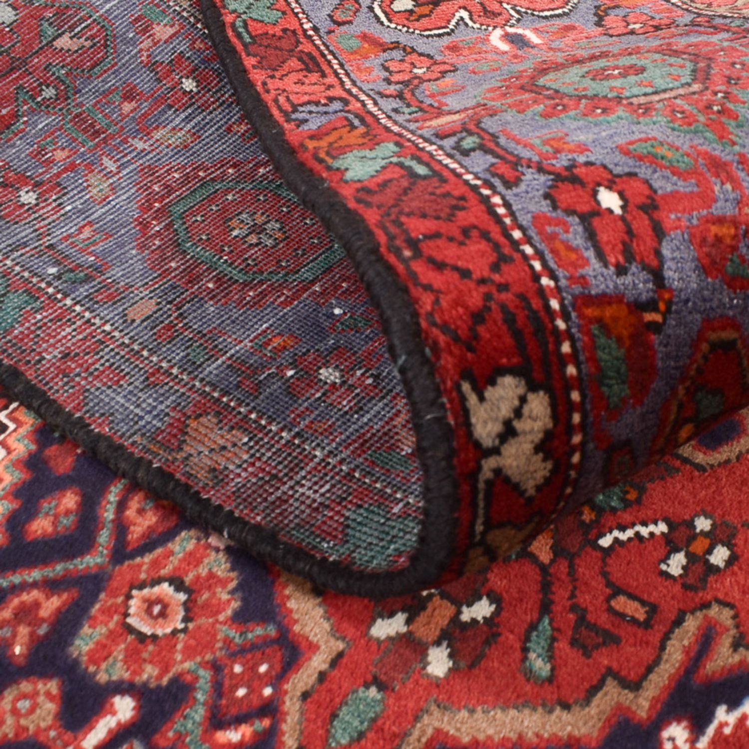 Tapis persan - Nomadic - 216 x 136 cm - rouge