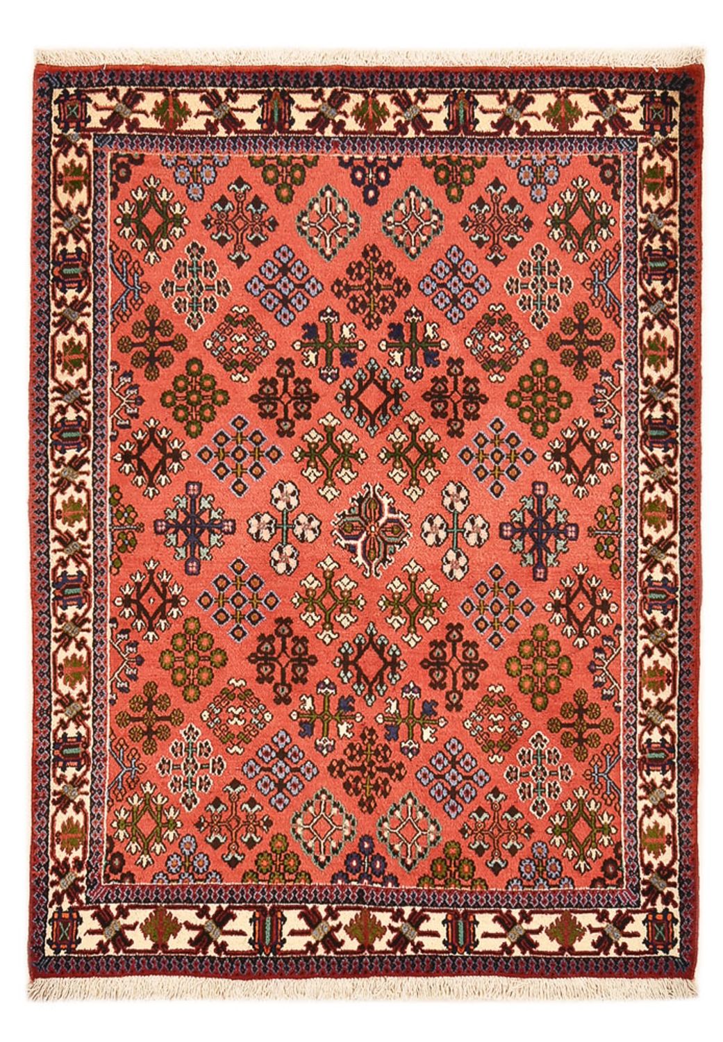 Tapis persan - Nomadic - 158 x 115 cm - rouge clair