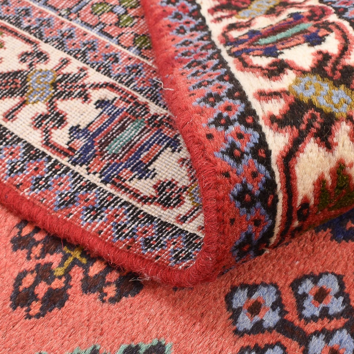 Tapis persan - Nomadic - 158 x 115 cm - rouge clair