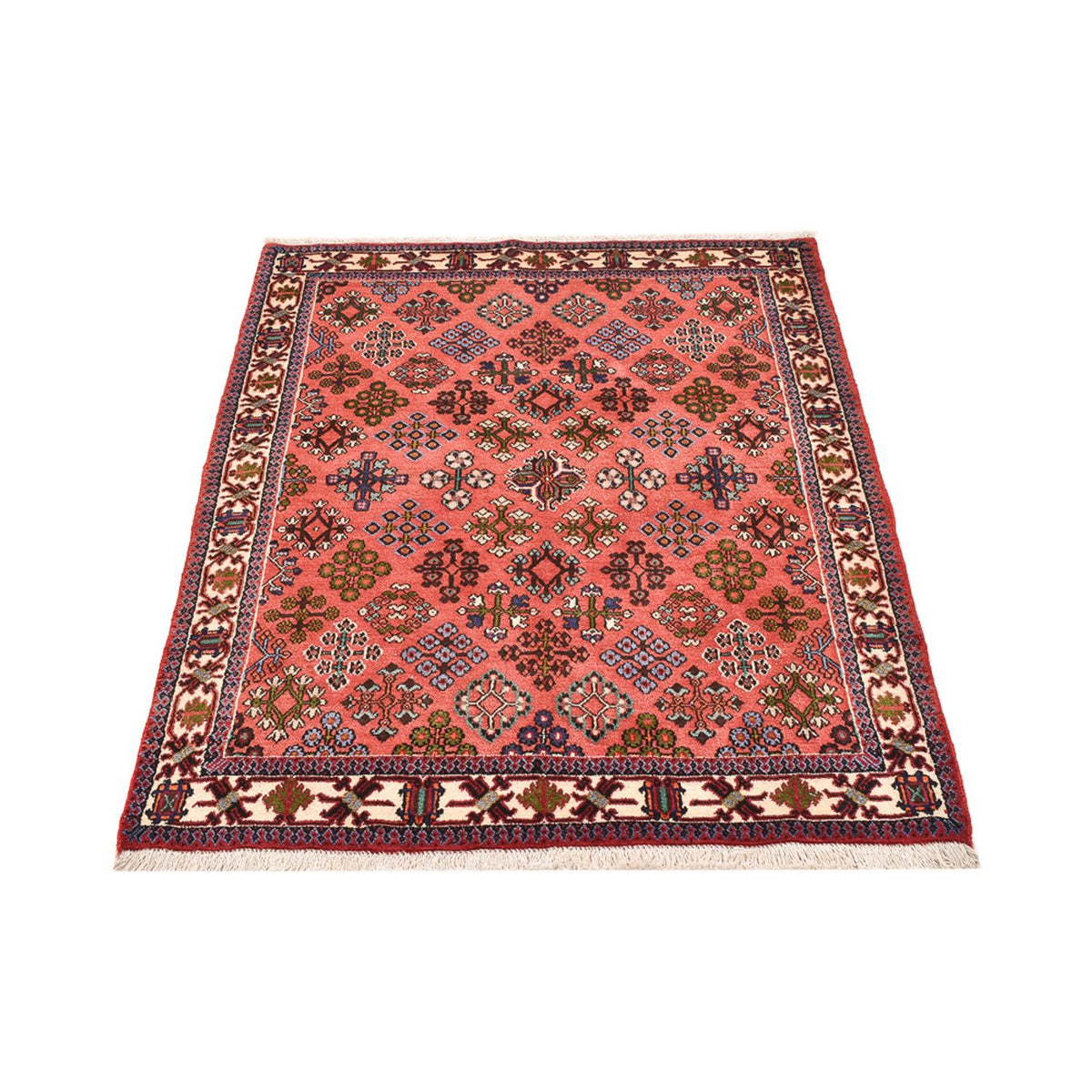 Tapis persan - Nomadic - 158 x 115 cm - rouge clair