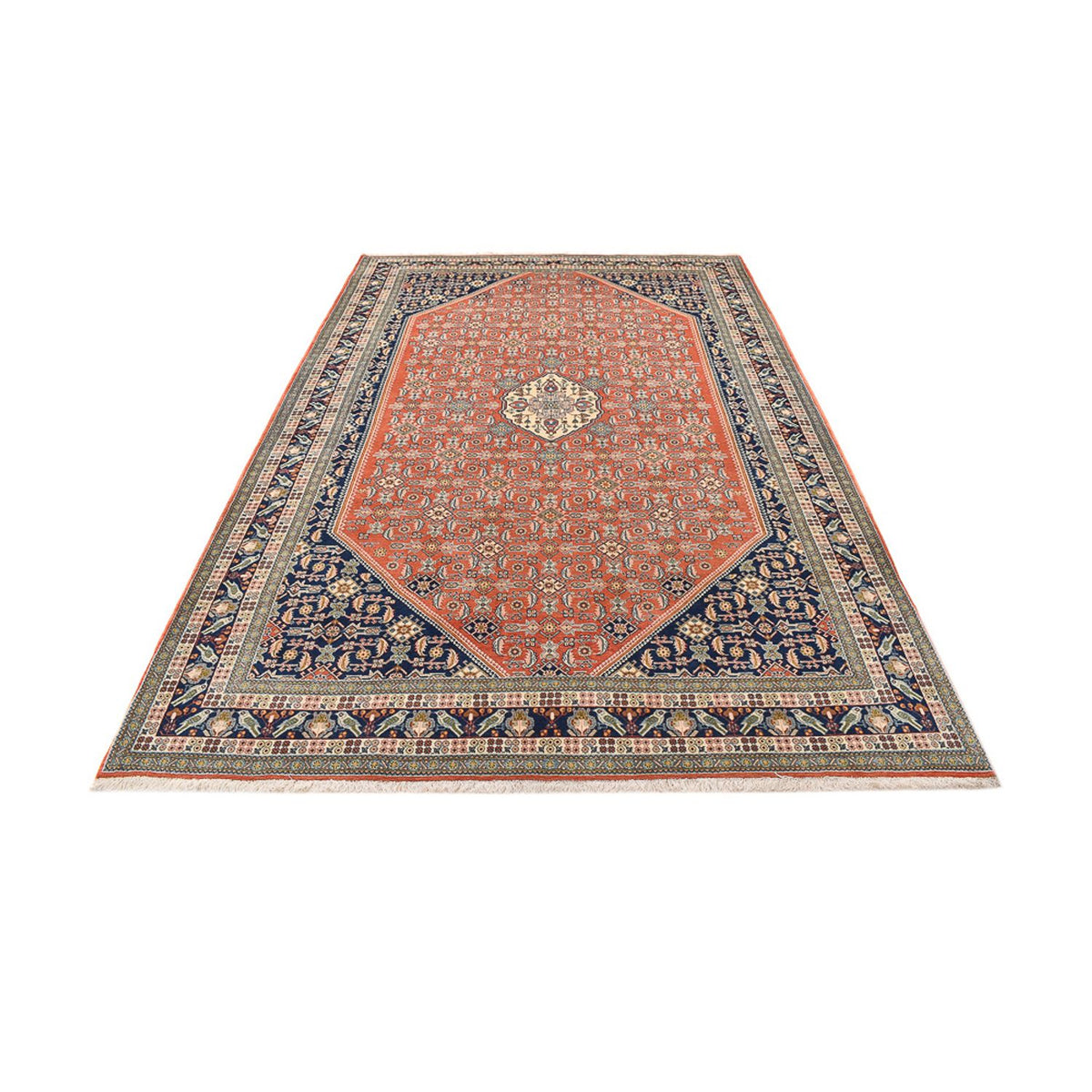 Tapis Gabbeh - Persan Kashkuli - 306 x 203 cm - rouge clair