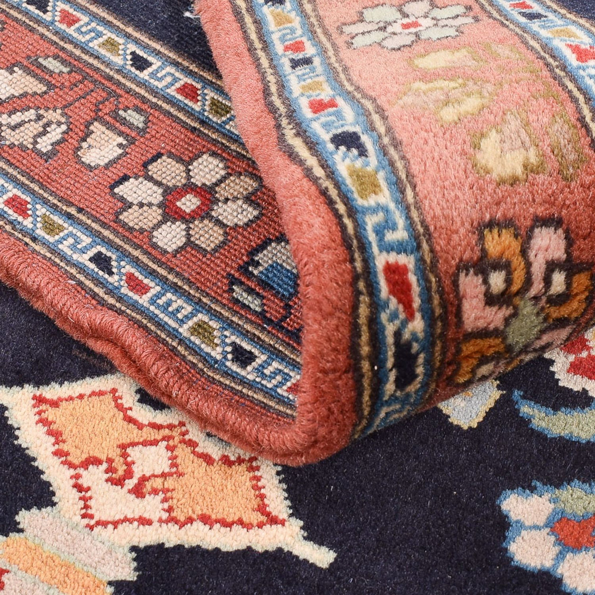 Tapis persan - Nomadic - 173 x 114 cm - bleu foncé