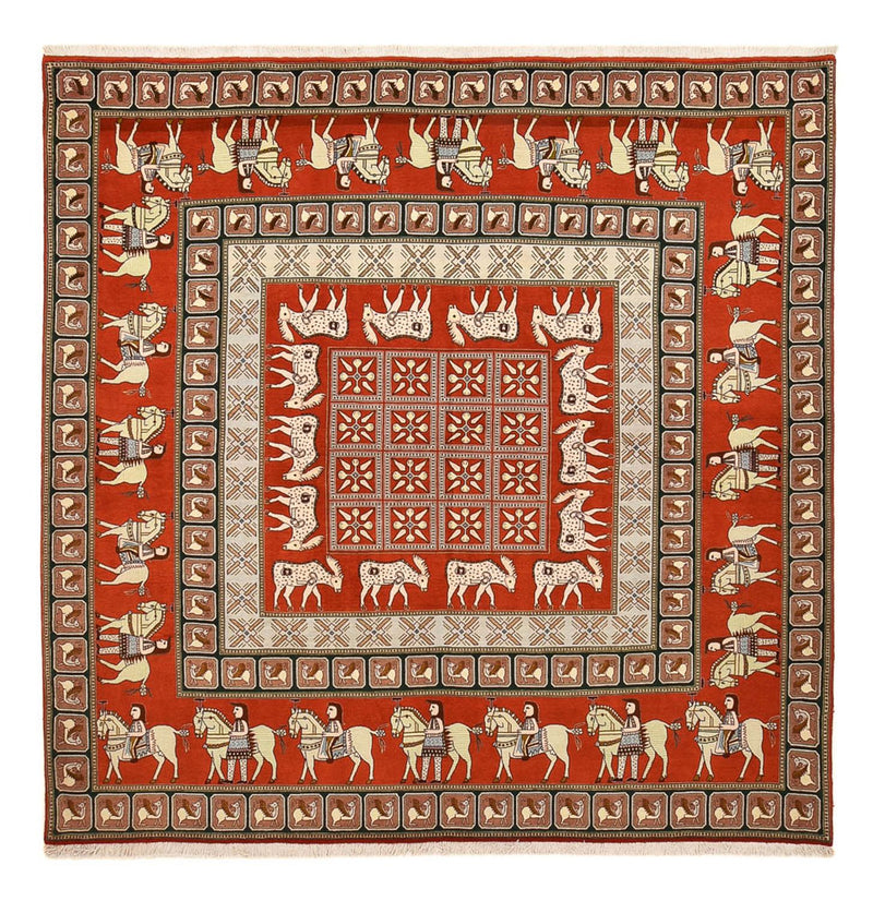 Tapis persan - Tabriz - Royal carré  - 255 x 245 cm - multicolore