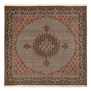 Tapis persan - Tabriz - Royal carré  - 207 x 204 cm - marron