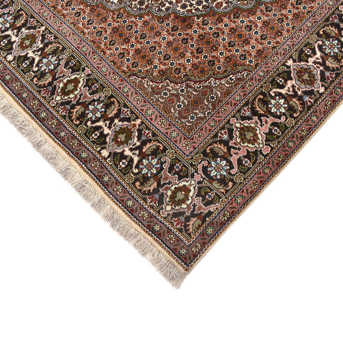 Tapis persan - Tabriz - Royal carré  - 207 x 204 cm - marron