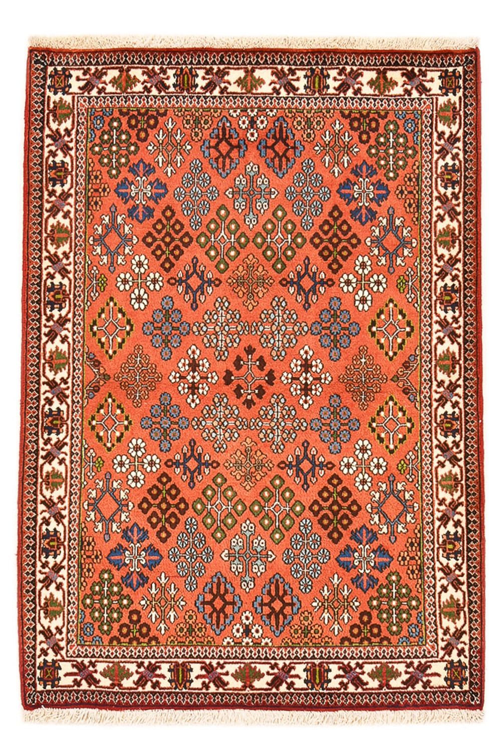 Tapis persan - Nomadic - 160 x 112 cm - rouge clair