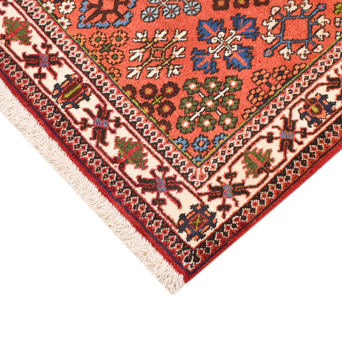 Tapis persan - Nomadic - 160 x 112 cm - rouge clair