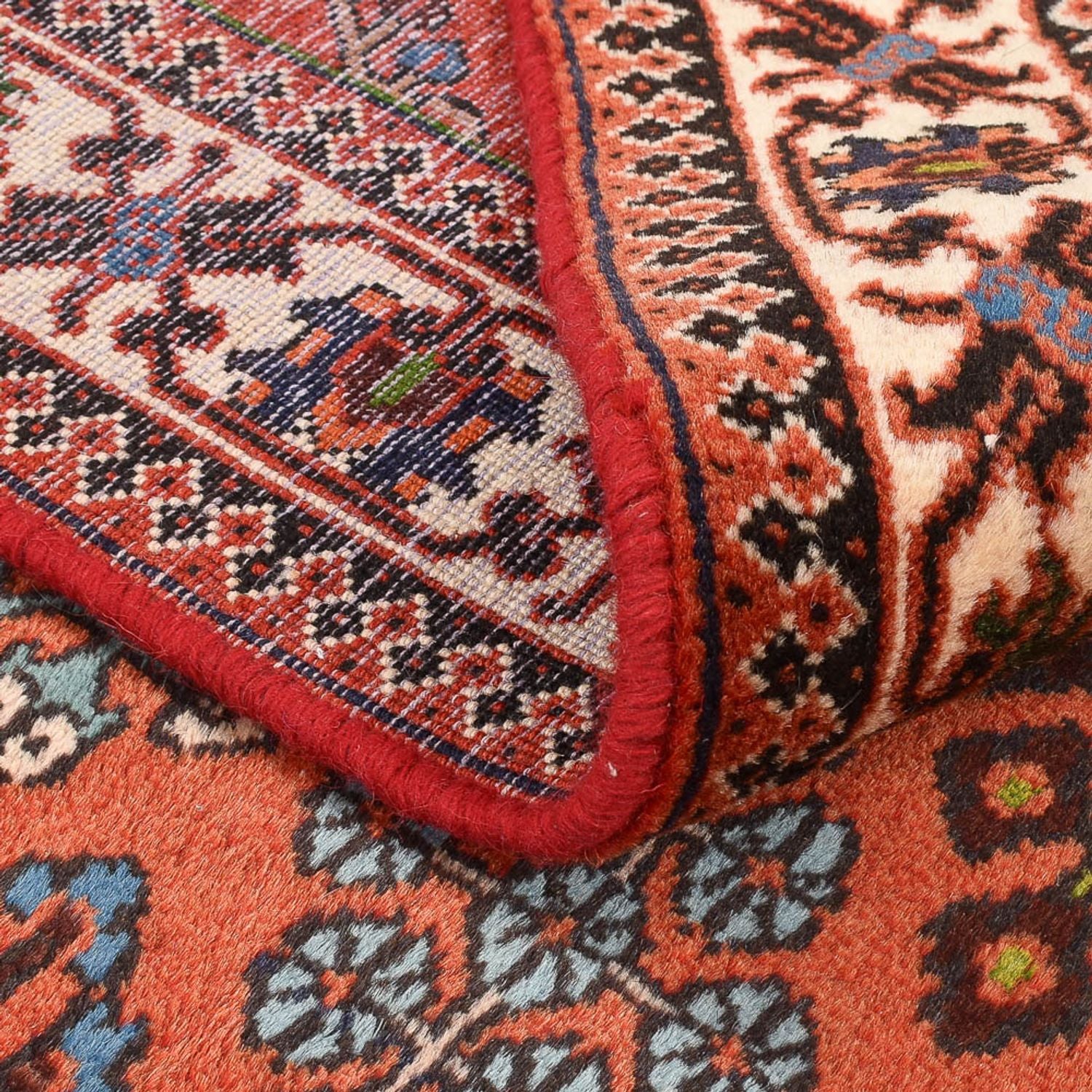 Tapis persan - Nomadic - 160 x 112 cm - rouge clair
