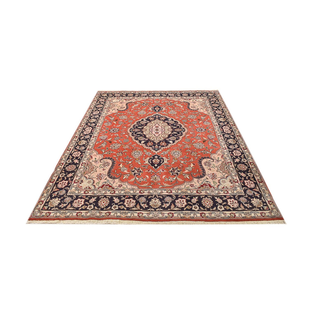 Tapis persan - Tabriz - Royal - 260 x 200 cm - rouge clair
