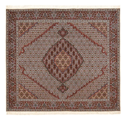 Tapis persan - Bidjar carré  - 202 x 198 cm - rouille