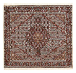 Tapis persan - Bidjar carré  - 202 x 198 cm - rouille