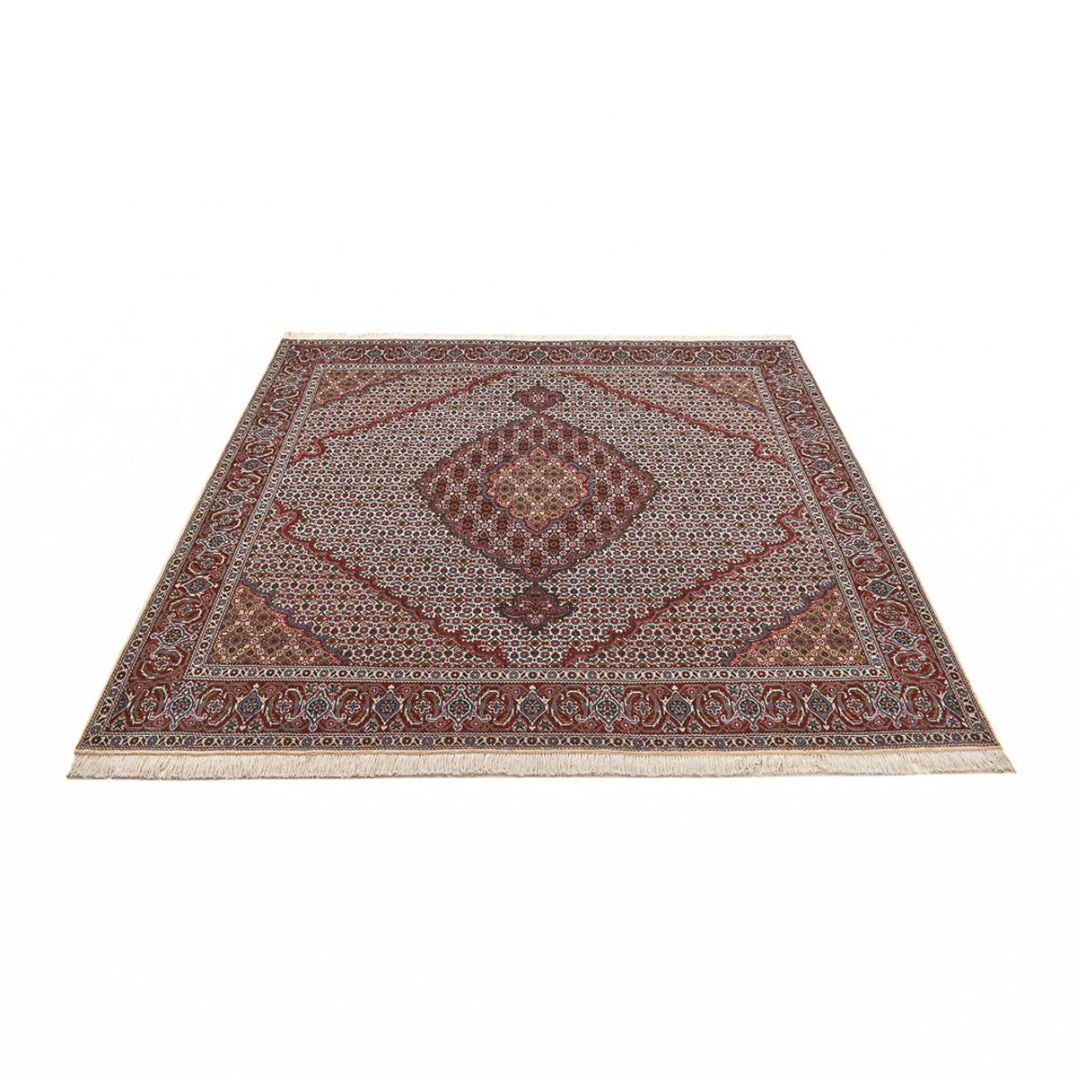 Tapis persan - Bidjar carré  - 202 x 198 cm - rouille
