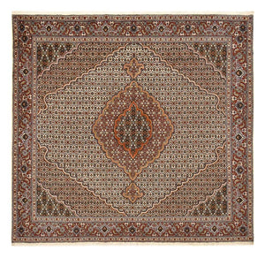 Tapis persan - Tabriz - Royal carré  - 204 x 196 cm - marron