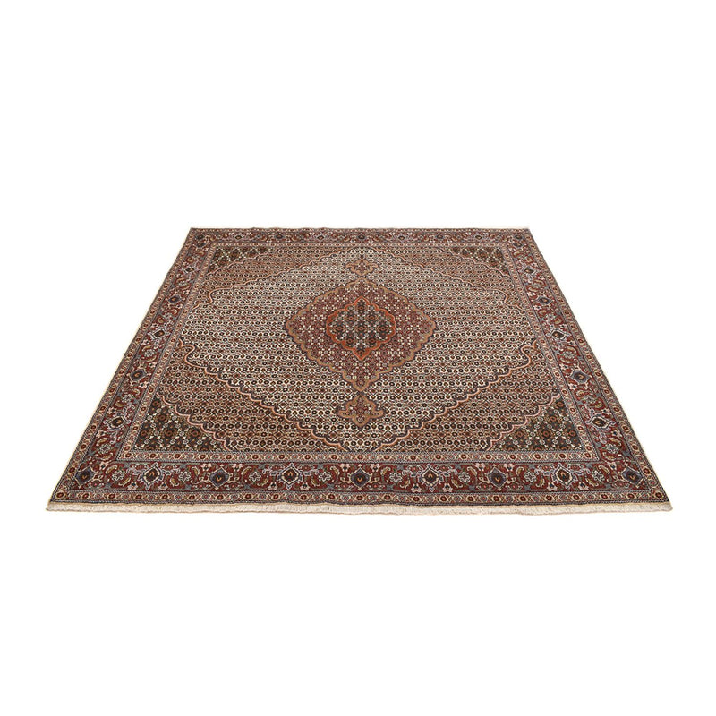 Tapis persan - Tabriz - Royal carré  - 204 x 196 cm - marron