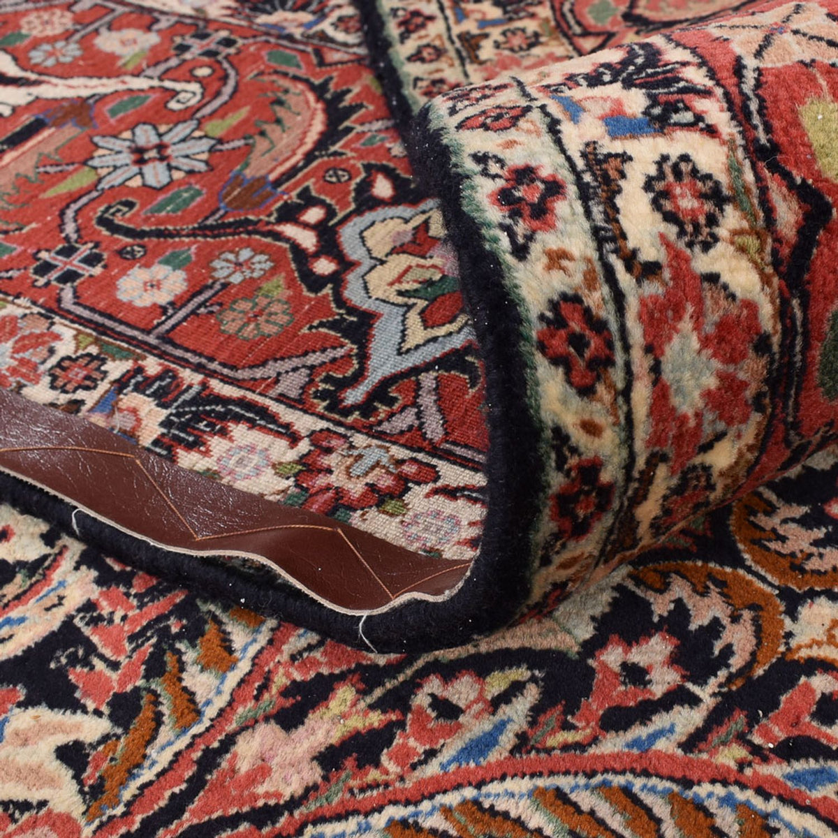 Tapis persan - Bidjar carré  - 302 x 300 cm - rouille