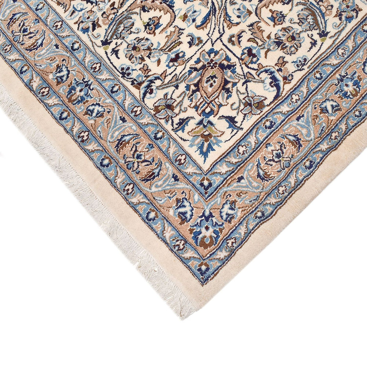 Tapis persan - Nain - Royal - 582 x 386 cm - gris