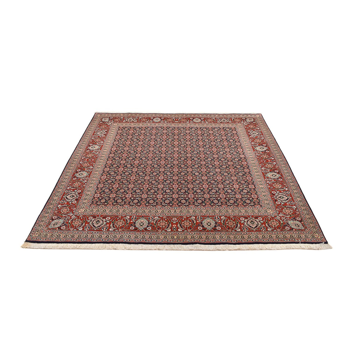 Tapis persan - Tabriz - Royal carré  - 203 x 200 cm - rouille