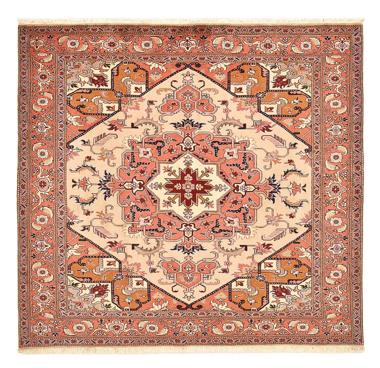 Tapis persan - Nomadic carré  - 200 x 197 cm - beige clair