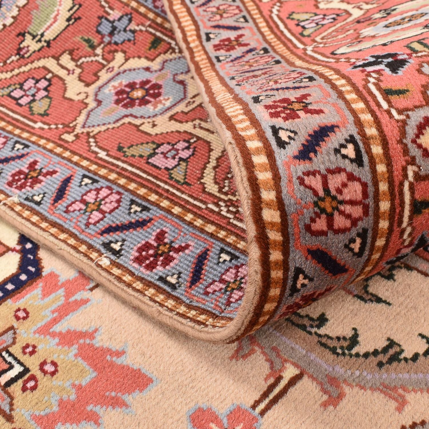Tapis persan - Nomadic carré  - 200 x 197 cm - beige clair