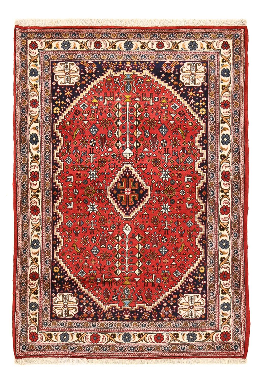 Tapis persan - Nomadic - 147 x 98 cm - rouge