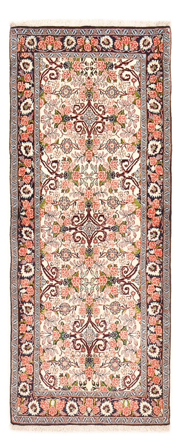 Tapis de couloir Tapis persan - Bidjar - 196 x 82 cm - crème