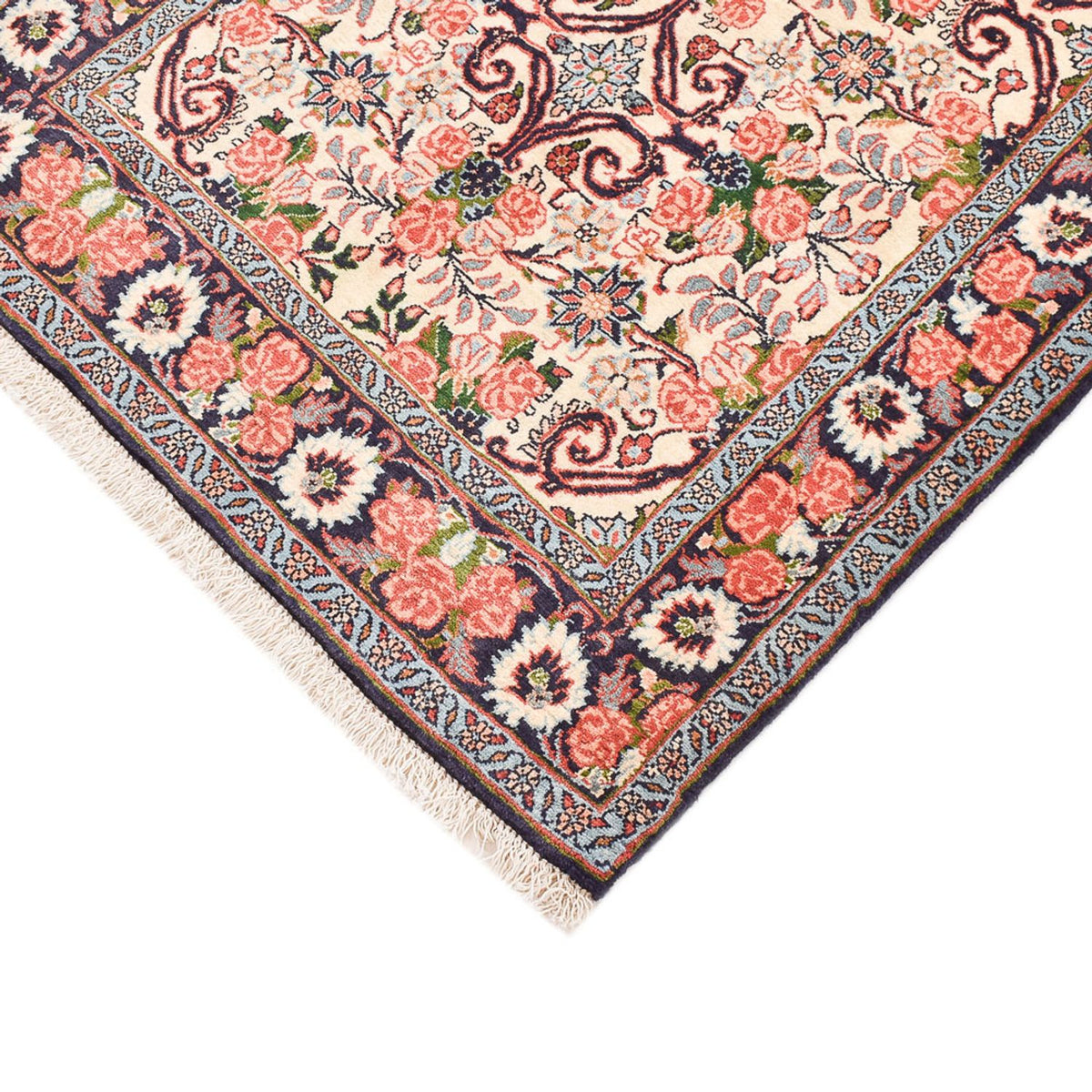 Tapis de couloir Tapis persan - Bidjar - 196 x 82 cm - crème
