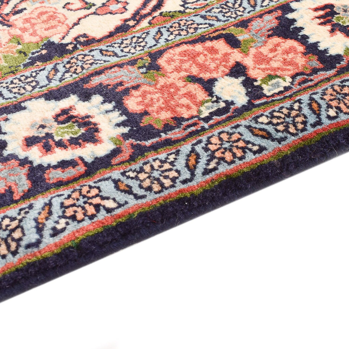 Tapis de couloir Tapis persan - Bidjar - 196 x 82 cm - crème