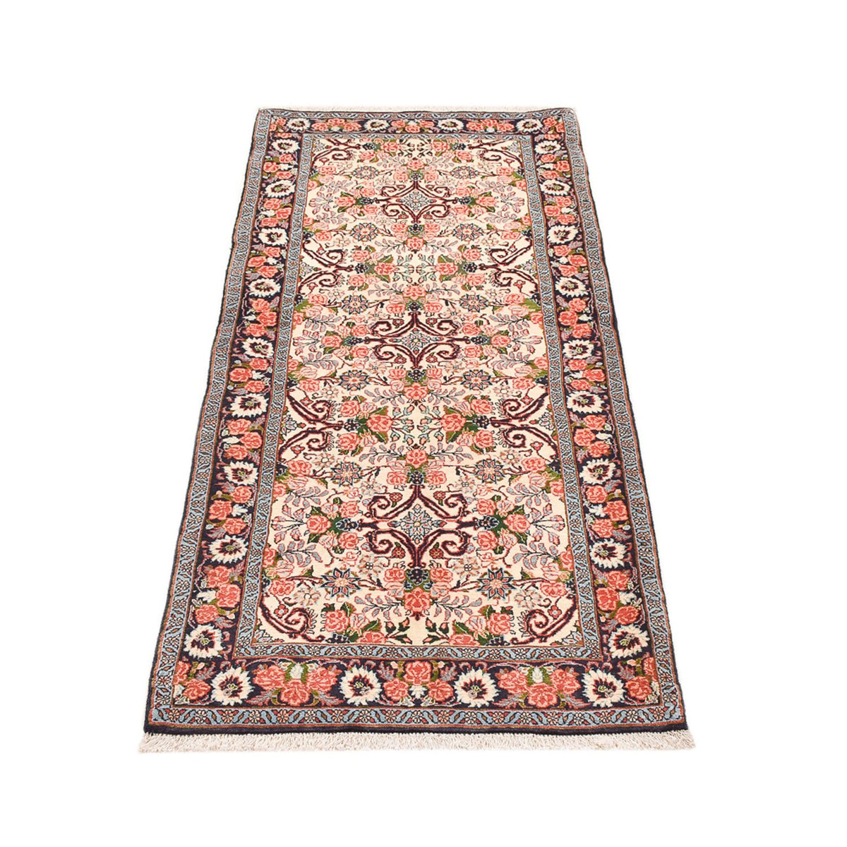 Tapis de couloir Tapis persan - Bidjar - 196 x 82 cm - crème