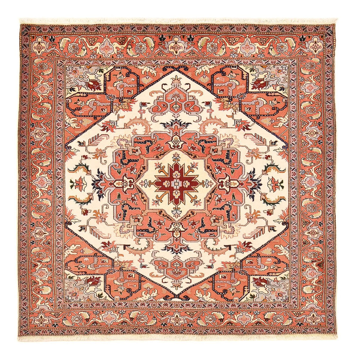 Tapis persan - Tabriz - Royal carré  - 207 x 205 cm - crème