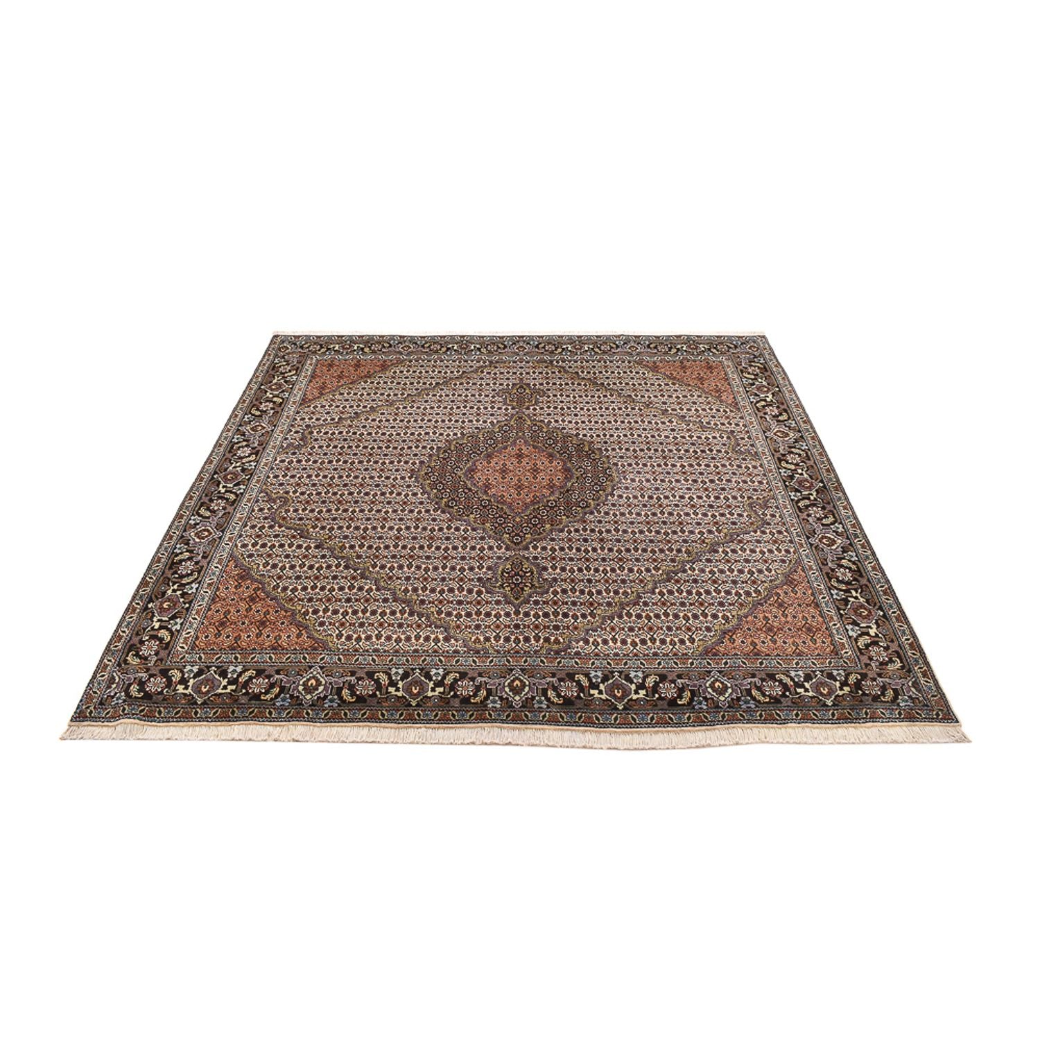 Tapis persan - Tabriz - Royal carré  - 202 x 200 cm - sable