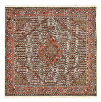 Tapis persan - Tabriz - Royal carré  - 210 x 206 cm - rouille