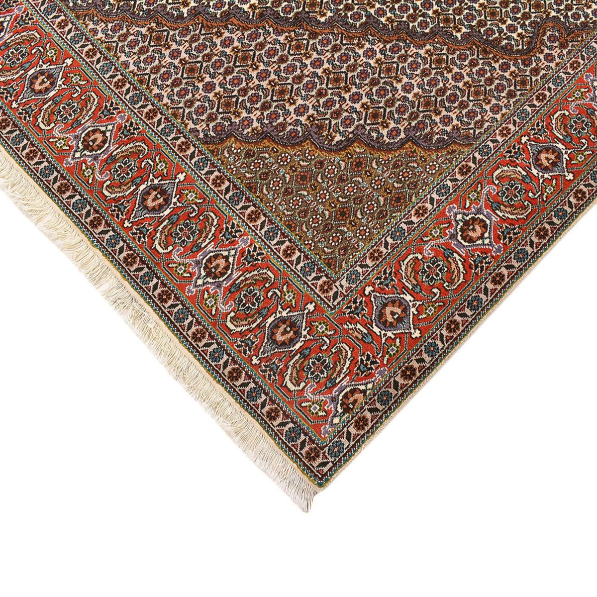 Tapis persan - Tabriz - Royal carré  - 210 x 206 cm - rouille