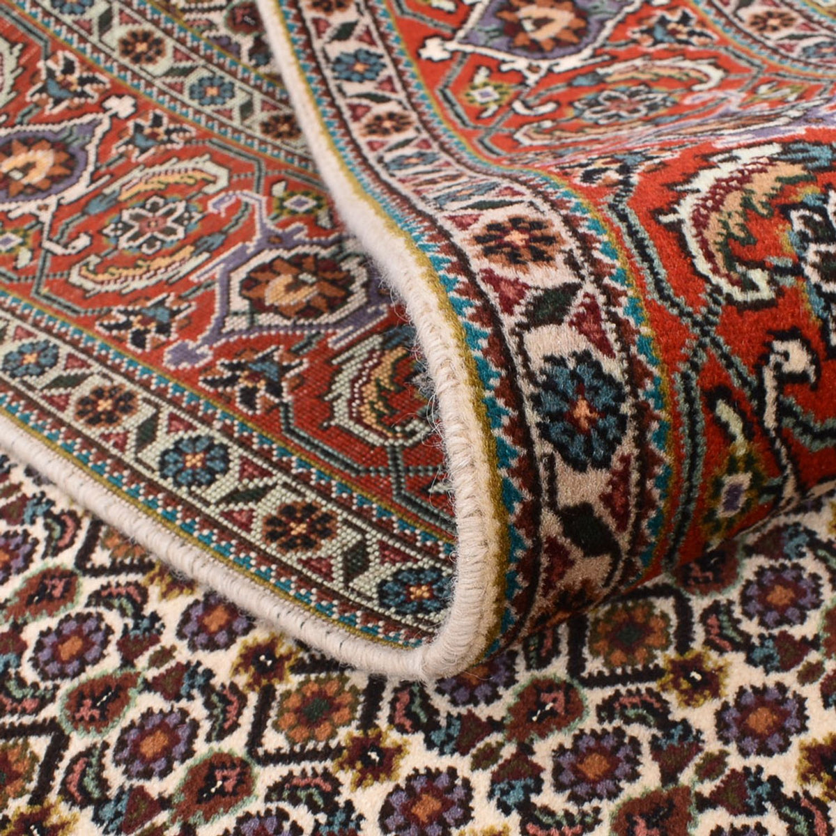 Tapis persan - Tabriz - Royal carré  - 210 x 206 cm - rouille