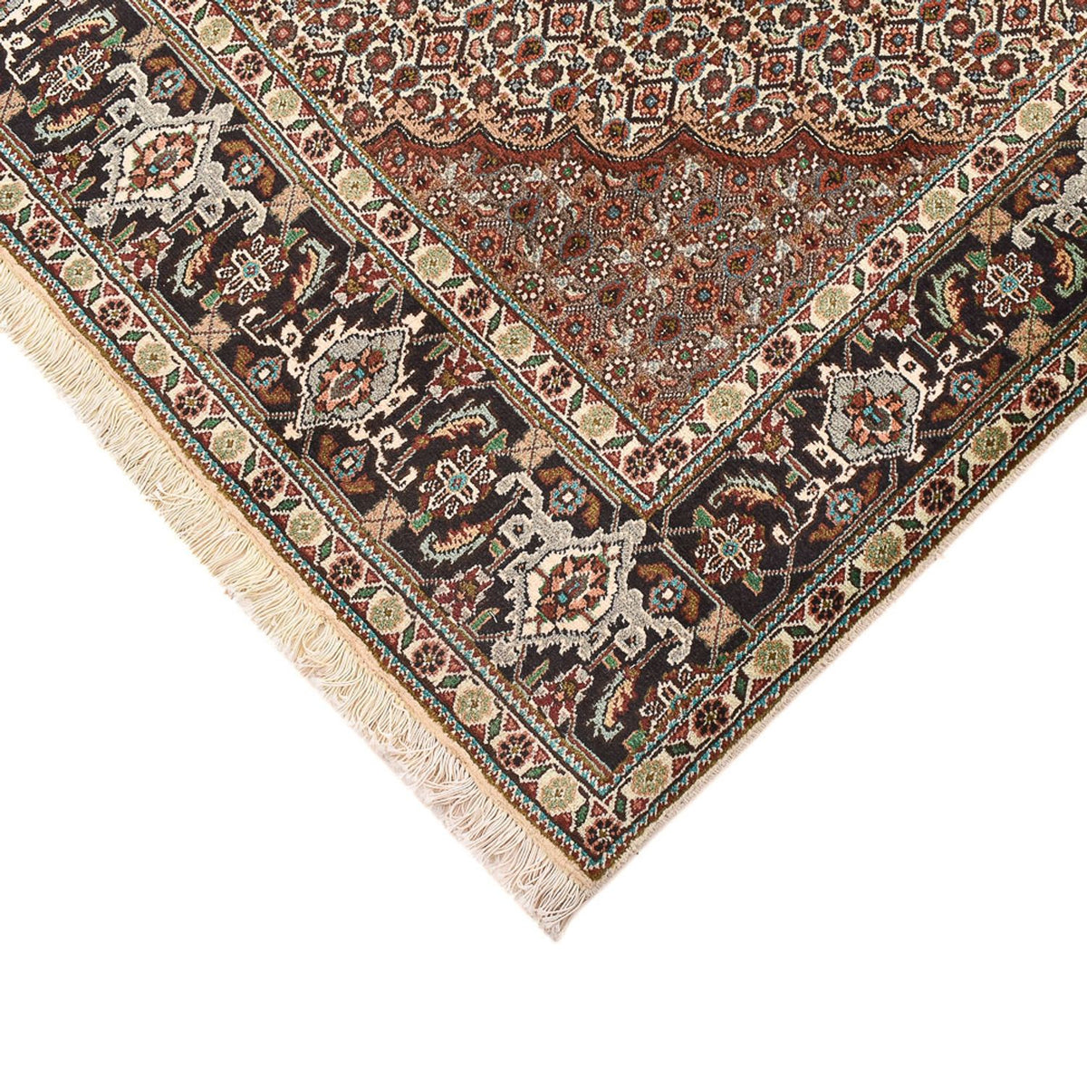 Tapis persan - Tabriz - Royal carré  - 205 x 204 cm - marron